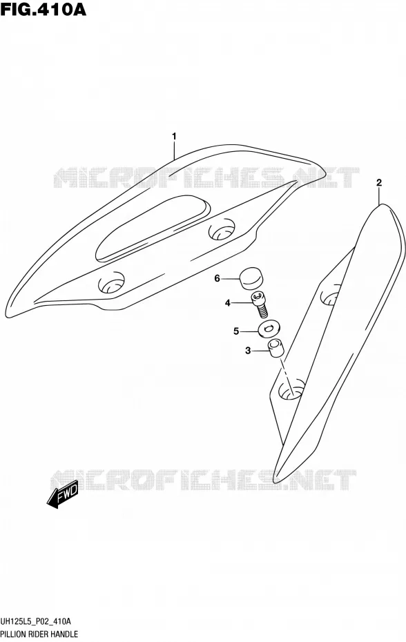 BACKREST Suzuki SCOOTER 125 BURGMAN 2015  UH125 L5 (P19)