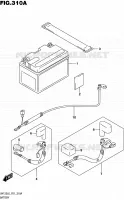 BATTERY for Suzuki BURGMAN 125 2016