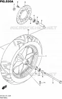 FRONT WHEEL for Suzuki BURGMAN 125 2016