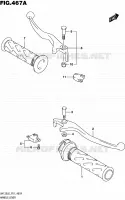 HANDGRIPS   LEVERS  for Suzuki BURGMAN 125 2016