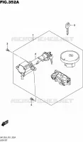 LOCK SET for Suzuki BURGMAN 125 2016