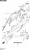 REAR FAIRING for Suzuki BURGMAN 125 2016