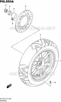 REAR WHEEL for Suzuki BURGMAN 125 2016