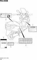 LABEL (UH200AL6 P33) for Suzuki BURGMAN 200 2016