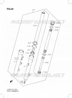 FRONT FORK (UH200GL3 P19) for Suzuki BURGMAN 200 2013