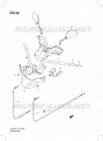 HANDLEBAR (UH200GL3 P19) for Suzuki BURGMAN 200 2013