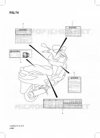 LABEL for Suzuki BURGMAN 200 2013