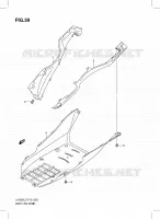 LOWER FAIRING (UH200GL3 P19) for Suzuki BURGMAN 200 2013