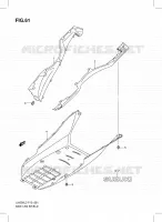LOWER FAIRING (UH200ZRL3 P19) for Suzuki BURGMAN 200 2013