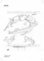 REAR FAIRING (UH200GL3 P19) for Suzuki BURGMAN 200 2013