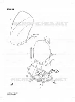 WINDSCREEN (UH200GL3 P19) for Suzuki BURGMAN 200 2013