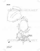 WINDSCREEN (UH200ZL3 P19) for Suzuki BURGMAN 200 2013