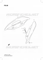 BACKREST (UH200GL3 P19) for Suzuki BURGMAN 200 2013