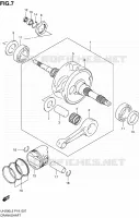CRANKSHAFT for Suzuki BURGMAN 200 2013