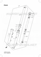 FRONT FORK (UH200L3 P19) for Suzuki BURGMAN 200 2013