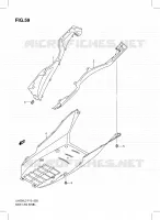 LOWER FAIRING (UH200GL3 P19) for Suzuki BURGMAN 200 2013