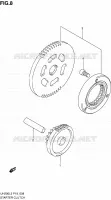 STARTER MOTOR CLUTCH for Suzuki BURGMAN 200 2013