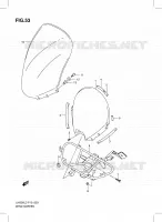 WINDSCREEN (UH200L3 P19) for Suzuki BURGMAN 200 2013