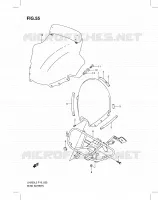WINDSCREEN (UH200ZL3 P19) for Suzuki BURGMAN 200 2013