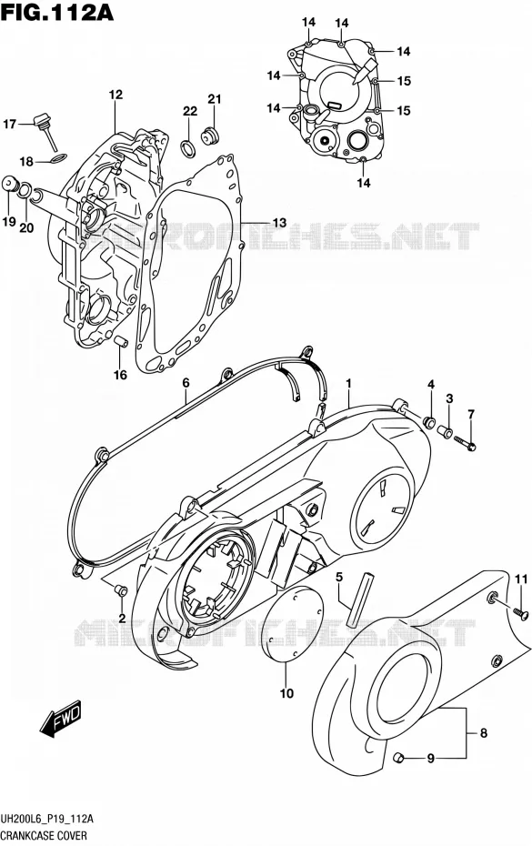 CASING Suzuki SCOOTER 200 BURGMAN 2016  UH200 L6 (P19)