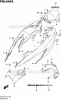 REAR FAIRING for Suzuki BURGMAN 200 2016