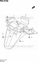 REAR FENDER for Suzuki BURGMAN 200 2016