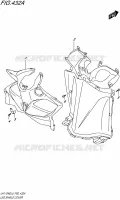 LEG SHIELD for Suzuki ADDRESS 110 2015