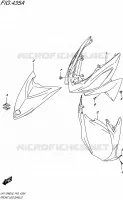FRONT FAIRING for Suzuki ADDRESS 110 2016