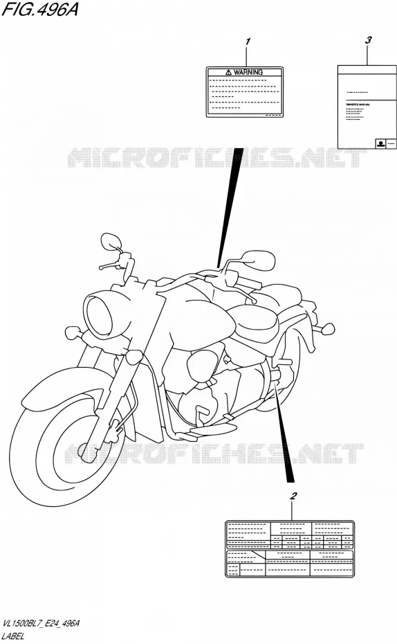 LABEL Suzuki MOTO 1500 BOULEVARD 2017  VL1500B L7 (E24)