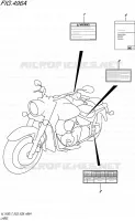 LABEL (VL1500BL7 E03) for Suzuki BOULEVARD 1500 2017