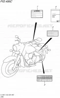 LABEL (VL1500BL7 E33) for Suzuki BOULEVARD 1500 2017