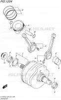 CRANKSHAFT for Suzuki BOULEVARD 1500 2016