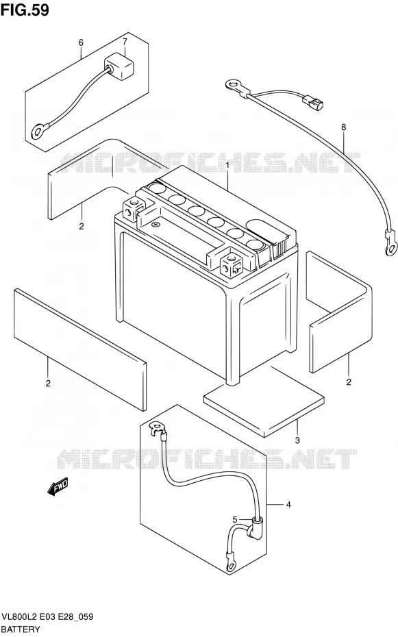 BATTERY Suzuki MOTO 800 VOLUSIA 2012  VL800 L2/VL800T L2/VL800C L2