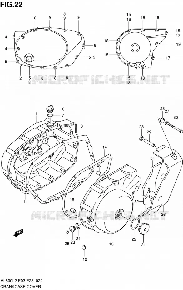 CASING Suzuki MOTO 800 VOLUSIA 2012  VL800 L2/VL800T L2/VL800C L2