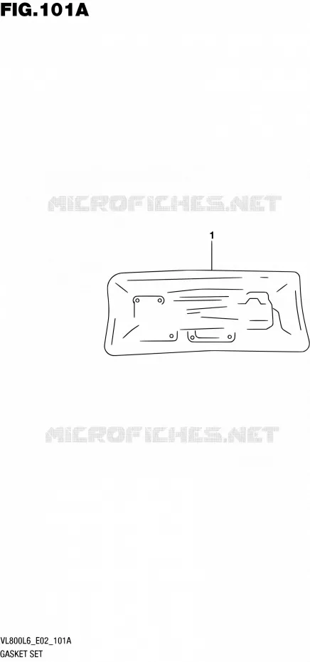 GASKET SET Suzuki MOTO 800 BOULEVARD 2016  VL800 L6 (E19)