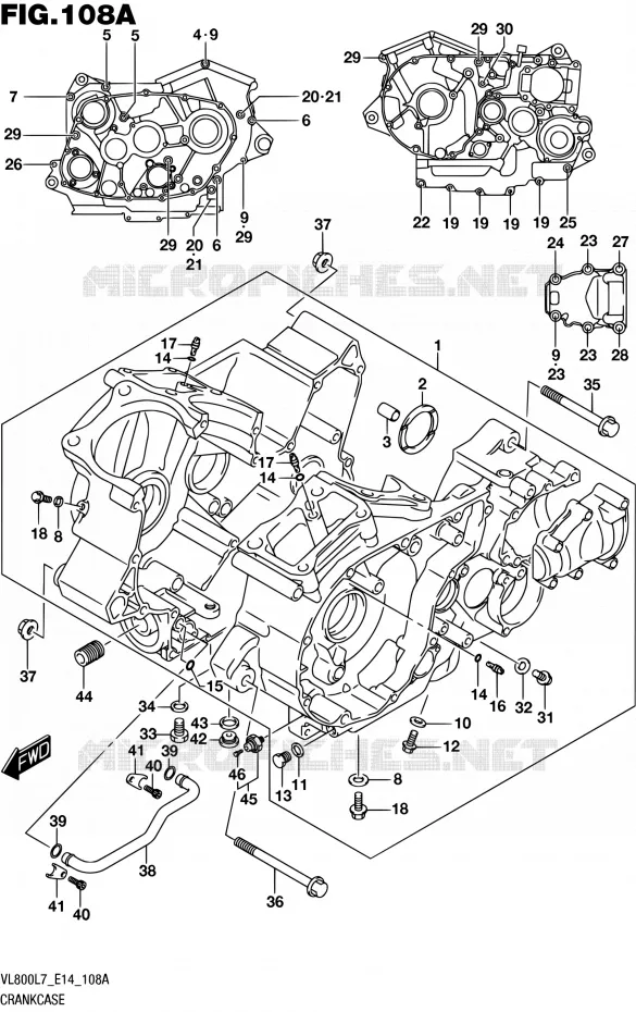 CASING Suzuki MOTO 800 INTRUDER 2017  VL800 L7 (E14)