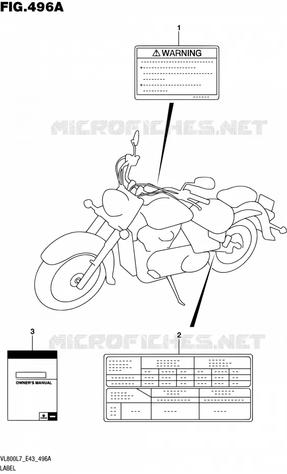 LABEL Suzuki MOTO 800 INTRUDER 2017  VL800 L7 (E43)