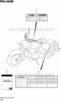 LABEL (VL800TL7 E28) for Suzuki BOULEVARD 800 2017