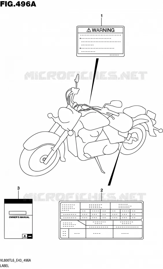 LABEL Suzuki MOTO 800 BOULEVARD 2016  VL800T L6 (E43)