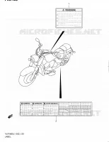 LABEL (VLR1800L1 E24) for Suzuki INTRUDER 1800 2011