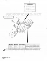 LABEL (VLR1800TL1 E02) for Suzuki INTRUDER 1800 2011