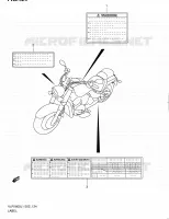 LABEL (VLR1800UFL1 E19) for Suzuki INTRUDER 1800 2011