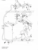 RADIATOR HOSE for Suzuki INTRUDER 1800 2011