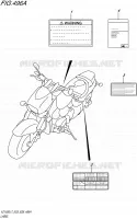 LABEL (VZ1500L7 E03) for Suzuki BOULEVARD 1500 2017