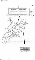 LABEL (VZ1500L7 E28) for Suzuki BOULEVARD 1500 2017