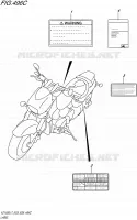 LABEL (VZ1500L7 E33) for Suzuki BOULEVARD 1500 2017