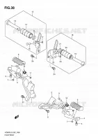 FOOTREST for Suzuki MARAUDER 800 2010