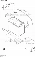 BATTERY for Suzuki INTRUDER 800 2016