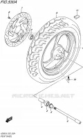 FRONT WHEEL for Suzuki INTRUDER 800 2016