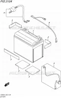 BATTERY for Suzuki INTRUDER 800 2016